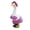 #02 Purple, variant on Bikini Porch Goose Outfits, 23" Lawn Goose Statue Pink Summer Costume Clothing, Bikini Porch Garden Geese Clothes with Hat Swim Ring and Parasol for Outdoor Patio Yard Decoration - #01 Green
