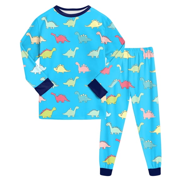 Akiihool Newborn Boy Clothes Toddler Boys Girls Fall Outfits Long Sleeve Button Down Shirt Elastic Waist Pants 2Pcs Little Kids Clothes Set (Sky Blue,7-8 Years)