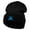 Black, variant on El Blue Agave Embroidered 12 Inch Long Knitted Beanie - Maroon OSFM