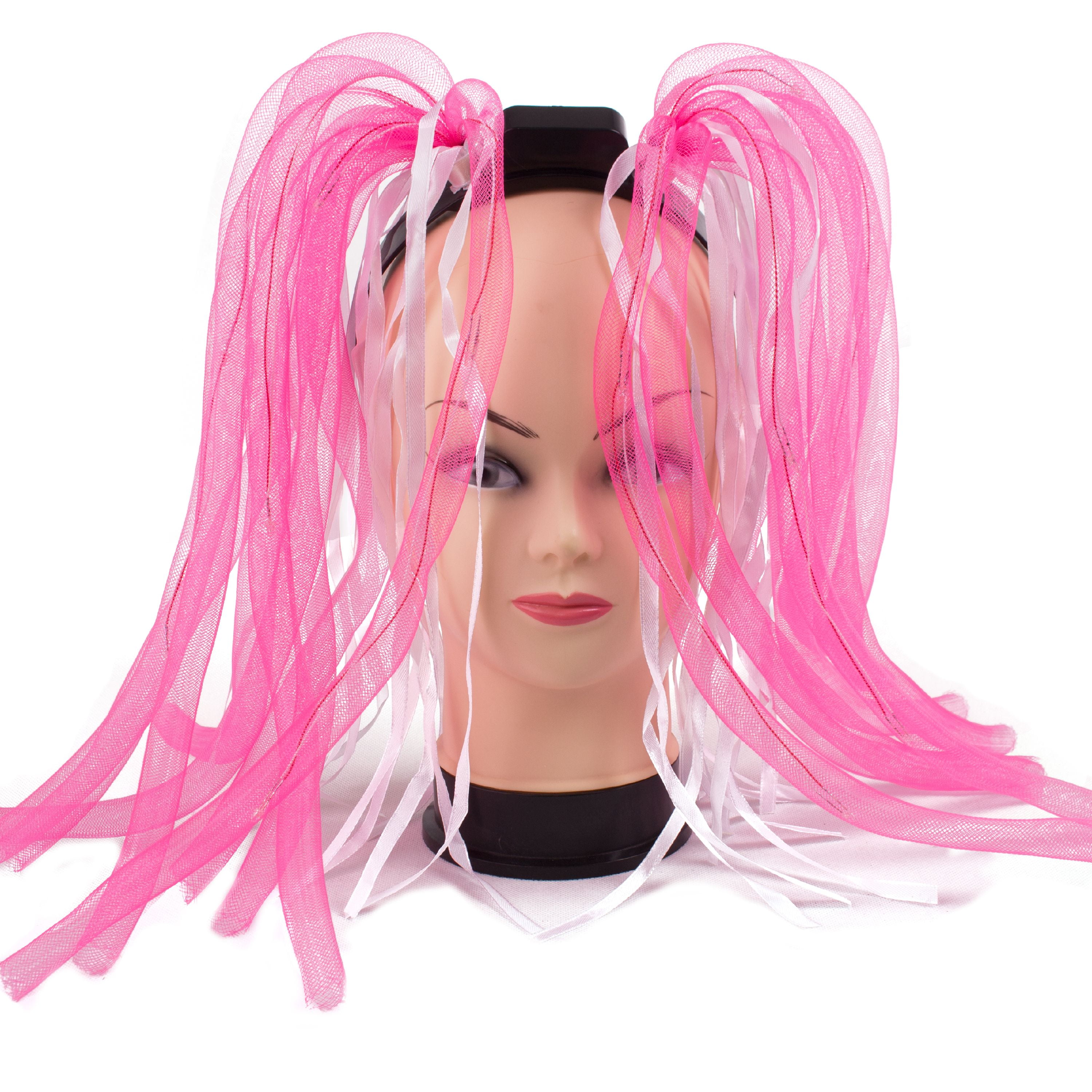 Veil Entertainment Light-Up Neon Noodle Hair LED Headband, Pink, 7.5 ...
