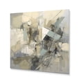 thumbnail image 2 of Designart "Subdued Geometric Blend Grey and Beige III" Minimalism Metal Wall Art Prints, 2 of 5