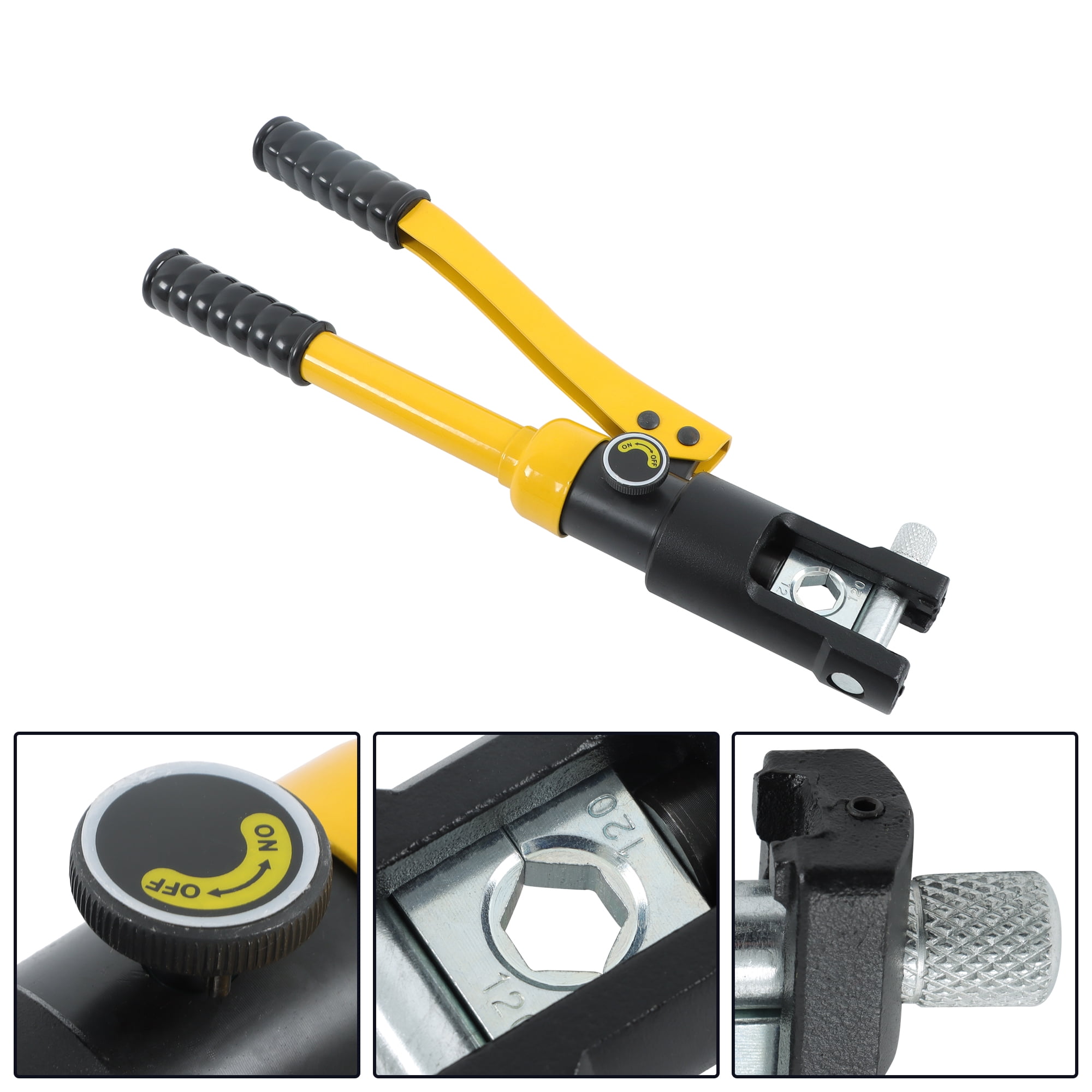 labwork 12T Hydraulic Wire Crimping Tool Cable Lug Terminal Crimper YQK-120