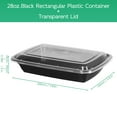 thumbnail image 3 of 28oz Square Disposable Food Containers - 50 Pack, 3 of 7