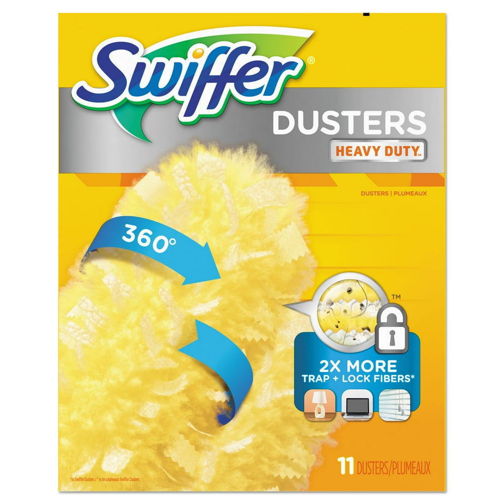 Swiffer 360 Dusters Refill Dust Lock Fiber 2" X 6" Yellow 33/Carton