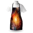 thumbnail image 4 of Astrology Apron Abstract Astral Spiritual Illlustration Of The Universe Electricity In Infinity, Unisex Kitchen Bib Apron with Adjustable Neck for Cooking Baking Gardening, Multicolor, by Ambesonne, 4 of 4