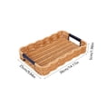thumbnail image 3 of Wicker-Style Serving Tray with Handles, Woven Storage Basket for Kitchen Fruit Display, Decorative Tabletop Organizer for Home and Living Room, 3 of 6