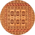 thumbnail image 1 of Ahgly Company Indoor Round Southwestern Orange Country Area Rugs, 5' Round, 1 of 1