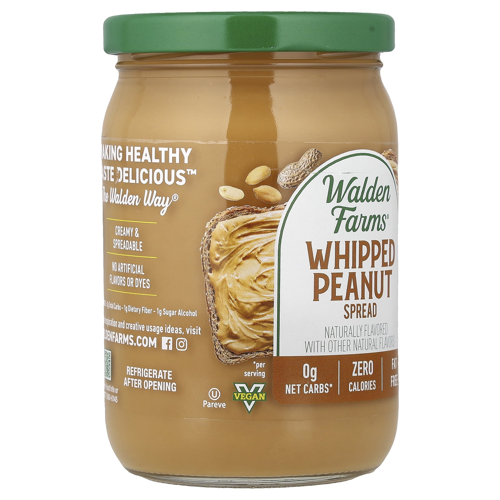Walden Farms Peanut Spread Creamy, 12 Oz