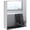 Silver, variant on Slim Bathroom Storage Cabinet with Adjustable Shelves, Tall Linen Tower for Small Spaces, White MDF Bathroom Organizer with Drawer and Recessed Doors