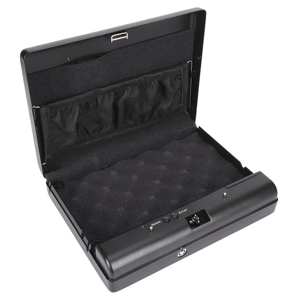 Caja de seguridad para huellas dactilares, caja de seguridad para huellas dactilares, caja fuerte portátil fría, caja de acero para almacenamiento de armas, estándares líderes en la industria