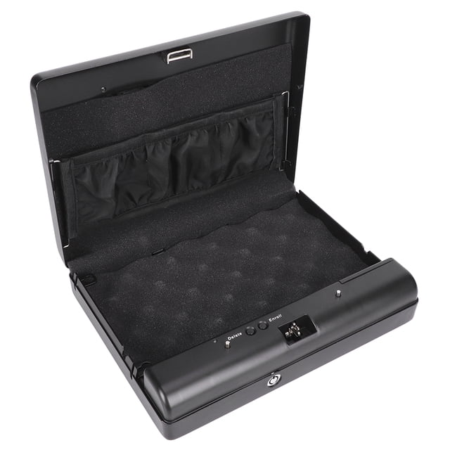 Caja de seguridad para huellas dactilares, caja de seguridad para huellas dactilares, caja fuerte portátil fría, caja de acero para almacenamiento de armas, estándares líderes en la industria