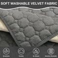 thumbnail image 2 of Topchances Fuzzy Couch Covers, Corduroy Couch Protector for Dogs Cats, Garden Chic Plush Protective Cover, Pets Bed Mat Couch Cover (Dark Gray, 36''x94''), 2 of 12
