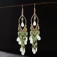 thumbnail image 2 of EOEMY 2019 Women'S Handmade Resin Beads Gemstone Drop Earrings Bohemian Hook Earrings-5#, 2 of 5