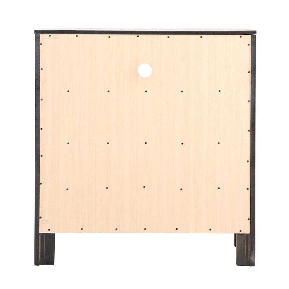 Glory Furniture Burlington Media Chest in Black Color