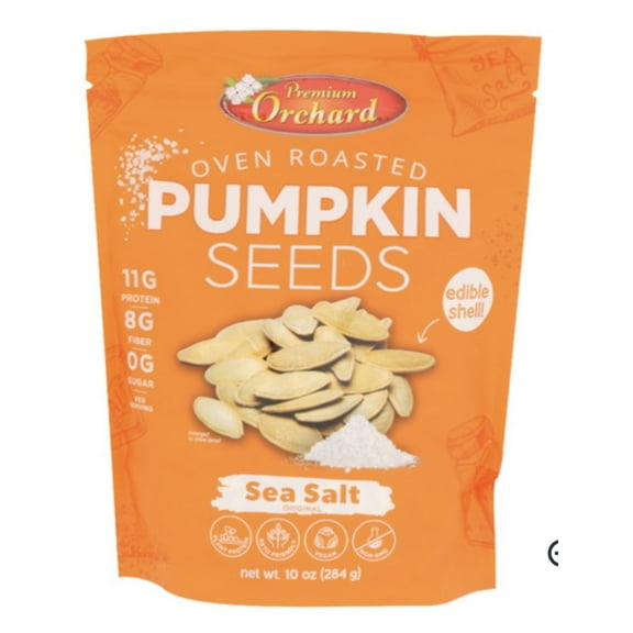 Premium Orchard Pumpkin Seeds Oven Roasted Sea Salt 10 oz (284 g)