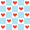 Light Blue Checkered Heart, variant on Yayeee Tablecloths 54" x 54" Rectangle Wrinkle Resistant Party Table Cover, Pink Christmas Splendor
