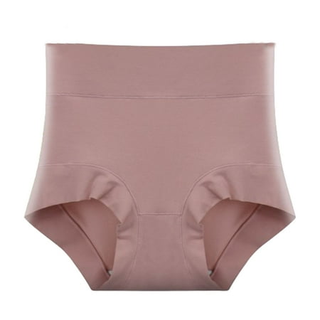Diufon Women High Waisted Underwear Plus Size Cotton Full Coverage Belly Hide Panties Breathable Soft Stretch Briefs