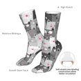 thumbnail image 4 of Uemuo Cats Group for 16in Socks, Cotton Socks Sports Socks Knee High Socks Comfortable Socks For Men, Women, 4 of 7