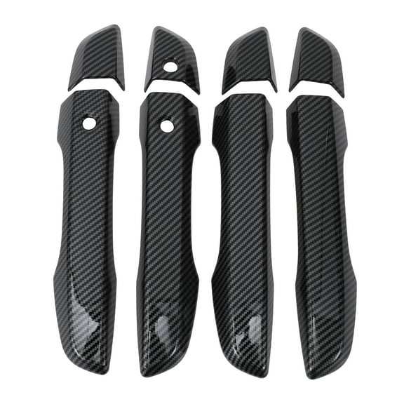 Unique Bargains Exterior Door Handle Cover Trim Door Handle Cover for Honda Civic 10th 2016-2021 Gloss Black ABS 1 Set