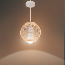 YSNOOWE Hanging Lamp For Kitchen Wooden 1Pack 7.1X6.3X6.3in