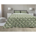 thumbnail image 1 of Artichoke Comforter & Sham Bedding Set, Hand Drawn Healthy Foods in Various Forms Organic Natural Gourmet Art Print, 3 pcs Duvet Set Microfiber Filling Quilt, 5 Sizes, Fern Green, by Ambesonne, 1 of 4