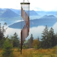 thumbnail image 2 of Woodstock Wind Chimes Signature Collection, Woodstock Habitats Rainfall, Medium 31'' Green Wind Chime HCRG, 2 of 6