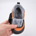 thumbnail image 4 of Botas de invierno para niños con forro polar, botas casuales de algodón para bebés con suela suave y cálidas, zapatos de algodón con velcro para hombres y mujeres, 4 of 6