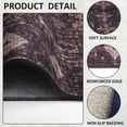 thumbnail image 3 of Kzaei 5'x7' Vintage Washable Area Rug for Living Room, Low Pile Non Slip Carpet Non-Shedding Large Area Rug Soft Indoor Stain Resistant Rug Floral Print Rug, 3 of 7