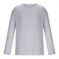 thumbnail image 5 of Holiday Deals! Borniu Mens Shirts,Long Sleeve Shirts for Men,Casual Solid Color V-Neck Collar Long Sleeve Pullover Blouse Tops Clearance, 5 of 6