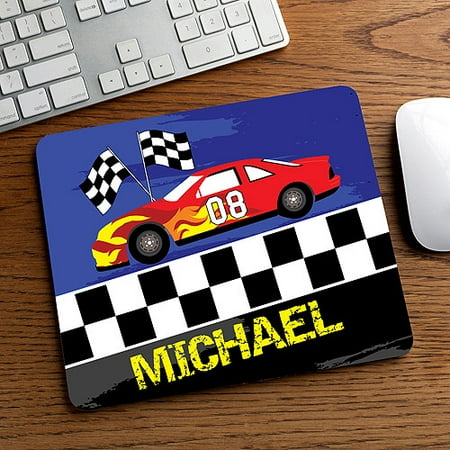 personalized race car mouse