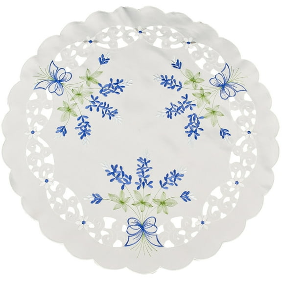 Blue Bonnet Table Topper/ Doily (23" Round)