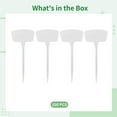thumbnail image 5 of 100PCS 27cm/10.63" Large White Plant Markers for Outdoor Garden, Waterproof T-Type Garden Tags, Reusable Plastic Labels, Ideal for Outdoor Plant Identification, 5 of 5
