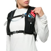 Nathan 6 Liter Hydration Pack w/Bladder Black/Marigold OSFA