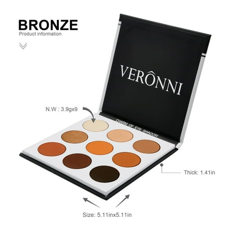 Shu Uemura Pressed Eye Shadow Matte Eyeshadow Palette for Women Clearance! Womens 9 Colors Highly Pigmented Pro Pressed Shimmer Matte Eyeshadow Pallets for Makeup, UCOWQ221#11 Beauty Cosmetic High Natural Eye Shadow for Women ()