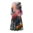 thumbnail image 4 of JUNWELL Robes Grande Taille pour Femmes Robes d'Été Print Robes à Manches Longues avec Poche jusqu'à 65% de Réduction, 4 of 5