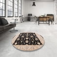 thumbnail image 3 of Ahgly Company Indoor Rectangle Mid-Century Modern Burgundy Brown Oriental Area Rugs, 2' x 4', 3 of 6