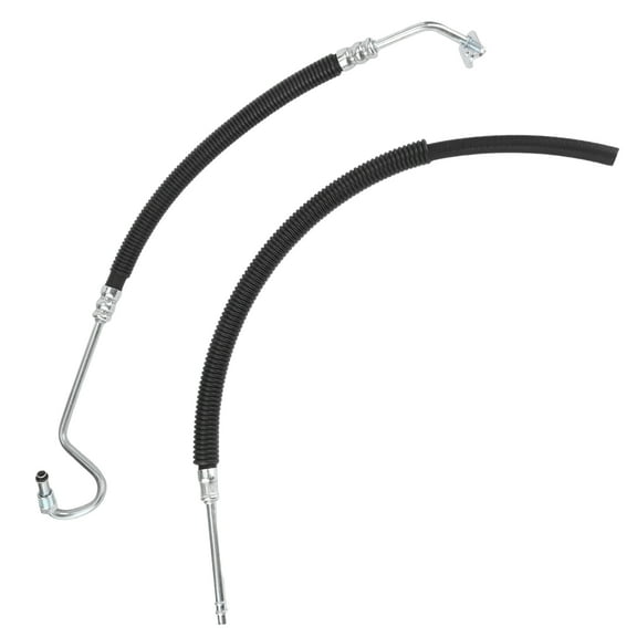 Power Steering Pressure Return Hose Pipe Kit Rubber Stainless Steel Fits for Chevrolet Silverado 1500 2007-2012 Replace 3402221
