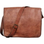 Leather laptop messenger bag 18 INCH handmade satchel computer bags for men and women