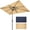 Tan, variant on Crestlive 9x5 ft Rectangular Patio Market Umbrella, Navy Blue