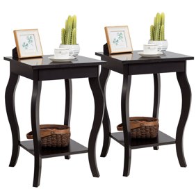 Mainstays Classic Open Shelf Nightstand Dove Gray Walmart Com Walmart Com