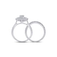 thumbnail image 4 of 14kt White Gold Oval Diamond Bridal Wedding Ring Band Set 1 Cttw, 4 of 4