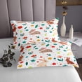 thumbnail image 3 of YST Rabbit Coverlet Set Cartoon Rabbits Bedspread Set Queen for Kids Teen Girls Cute Animal Print Quilt Set Colorful Flowers Leaves Bed Set Soft Lightweight All Season, 3 of 5