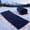 Blue, variant on Folding Cot Pads for Sleeping, Soft Comfortable Velvet and Corduroy Camping Cot Mattress Pad for Backpacking Hiking,  & Grey
