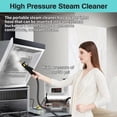 thumbnail image 2 of Steam Cleaner, 2500W High Pressure Handheld Steamer for Cleaning, Portable Steam Cleaner for Home Use, High Temperature Steamer Cleaner for Car Detailing, Kitchen, Bathroom, Black, 2 of 8