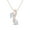 Rose Plated Silver, variant on 7x5mm Teardrop Pear Moonstone Pendant 925 Sterling Silver Gold Vermeil Women's Engagement Necklace
