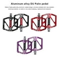 thumbnail image 4 of Greeniant 1 par de pedales antideslizantes, sillines duraderos anchos impermeables de aleación de aluminio para bicicleta, accesorios universales de Ciclismo Púrpura Greeniant OD029905-03B, 4 of 6