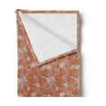 thumbnail image 2 of Abstract Soft Flannel Fleece Throw Blanket, Hand-drawn Striped Wavy Tiles Overlapping Design in Pastel Tones, Cozy Plush for Indoor and Outdoor Use, 70" x 90", Burnt Sienna Eggshell, by Ambesonne, 2 of 5