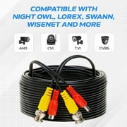 كابل طاقة فيديو BNC جاهز بطول 10 أقدام من Cables Direct Online – سلك تمديد أسود للتوصيل والتشغيل لكاميرات CCTV وأجهزة تسجيل الفيديو الرقمية وأنظمة الأمان ومعدات المراقبة
