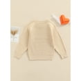 thumbnail image 5 of Seyurigaoka Simple Little Girl Sweater, Long Sleeve Round Neck Solid Tops, 5 of 9