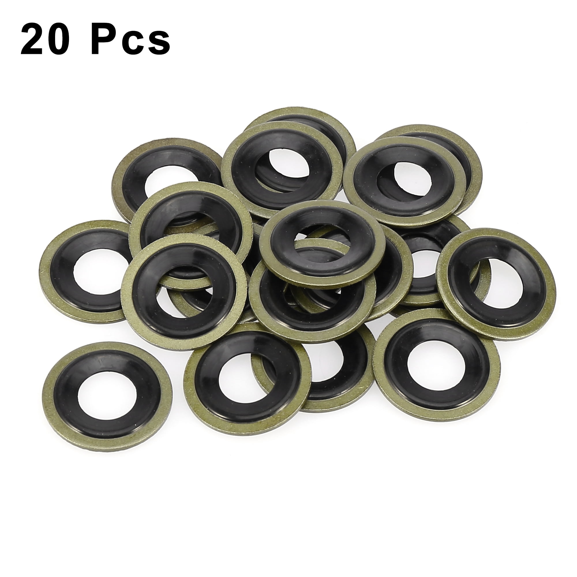 Unique Bargains 20Pcs M12 Oil Drain Plug Gasket for Pontiac for GMC for Cadillac 14079550